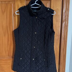 Lauren Ralph Lauren Black Quilted Vest